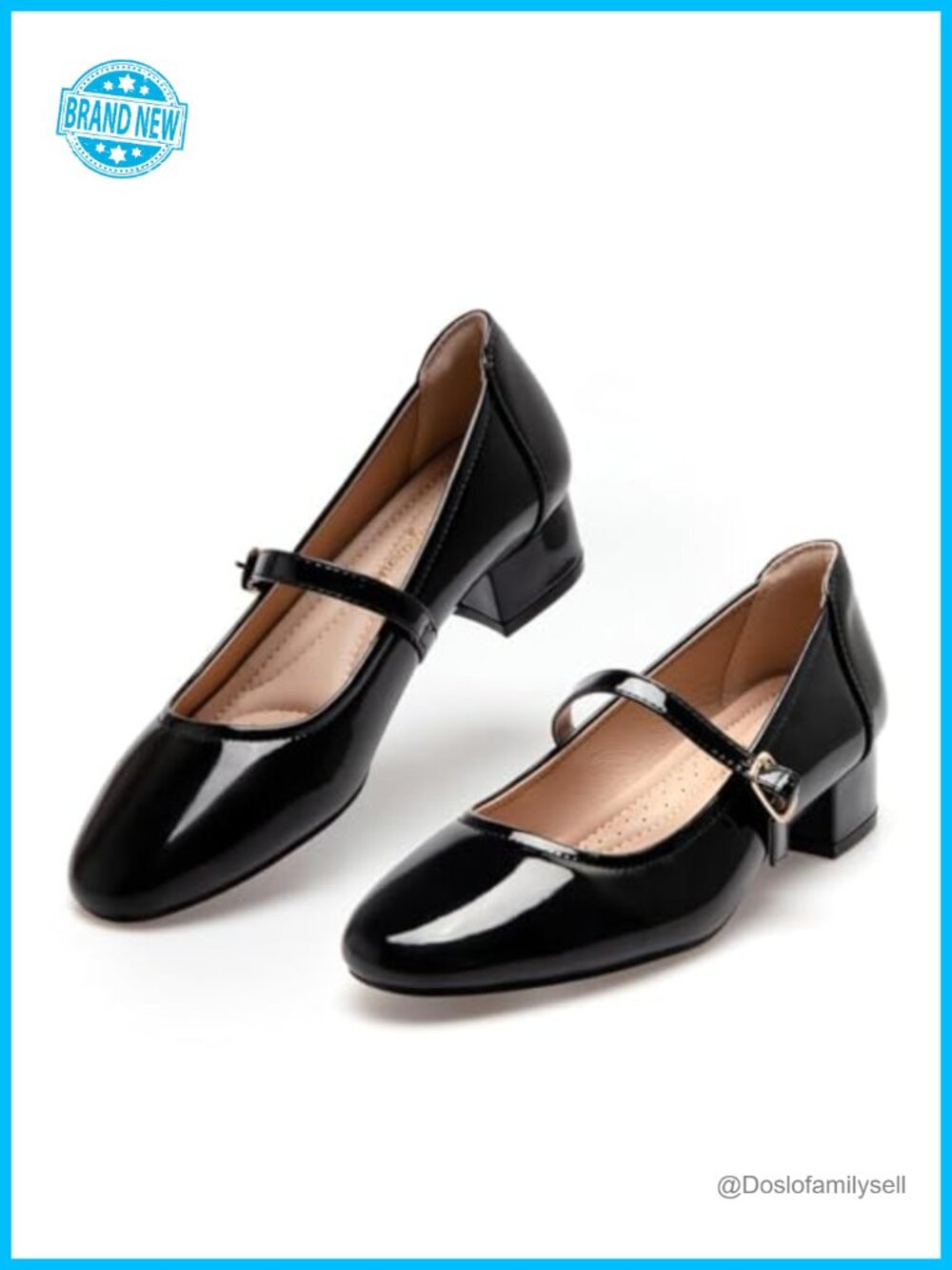 Mary Jane Pumps 2 Inch Block Heel Dress Shoes